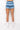 Full View Ditzy Daze Patchwork Distress High Rise Denim Shorts