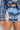 Extra View Ditzy Daze Patchwork Distress High Rise Denim Shorts