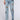 Front View Divine Feminine Energy Rhinestone Detail Jeans