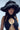 Extra View Divine Feminine Oversized Faux Fur Bucket Hat In Black