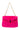 Back View Divine Fuchsia Faux Fur Purse