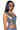 Side View Divine Timing Cropped Metallic Denim Top