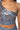 Extra View Divine Timing Cropped Metallic Denim Top