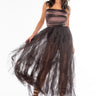 Front View Divine Tube Maxi Tulle Dress