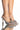 Front View Divinny Embellished Pump In Silver