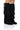 Front View Dixie Fringe Wedge Boot In Black