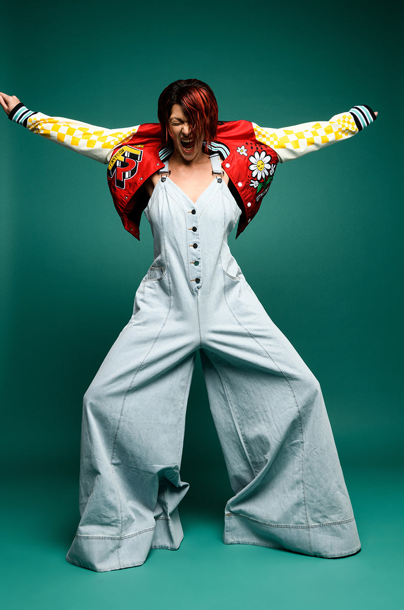 DIANA WIDE LEG DENIM JUMPSUIT view 0