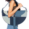 Front View Do It To Em Patchwork Denim Purse