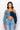 Extra View Do It To It Off The Shoulder Long Sleeve Denim Top