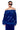 Side View Do No Wrong Velvet Long Sleeve Top In Royal Blue