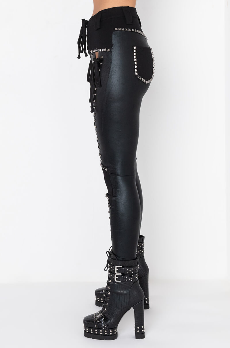 Side View Dont At Me Lace Up Pant