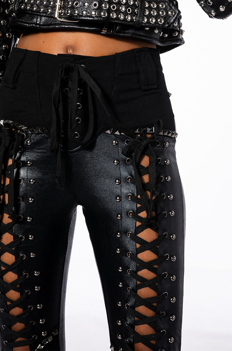 Extra View Dont At Me Lace Up Pant