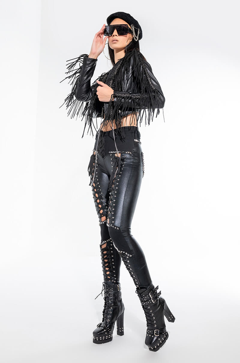 Extra View Dont At Me Lace Up Pant