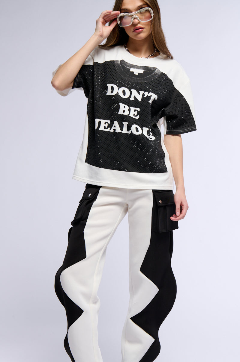 Back View Dont Be Jealous Graphic Tee