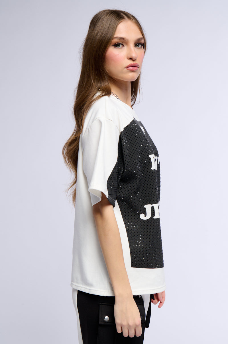 Detail View Dont Be Jealous Graphic Tee