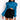 Front View Dont Break Long Sleeve Satin Crop Top in Blue