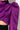 Detail View Dont Break Long Sleeve Satin Crop Top in Purple