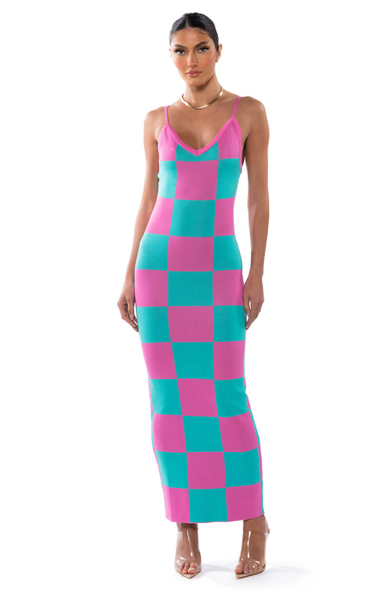 Front View Dont Have To Say Much Knit Maxi Dress