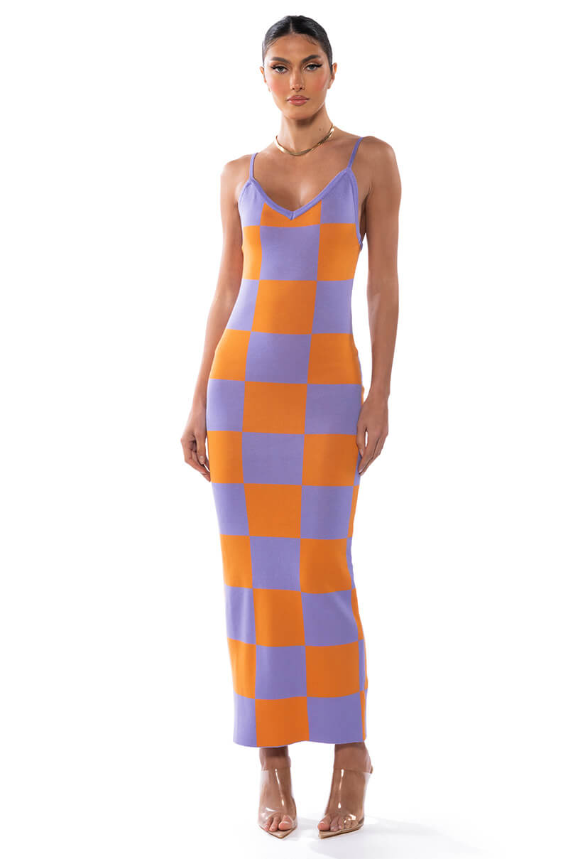 Front View Dont Have To Say Much Knit Maxi Dress