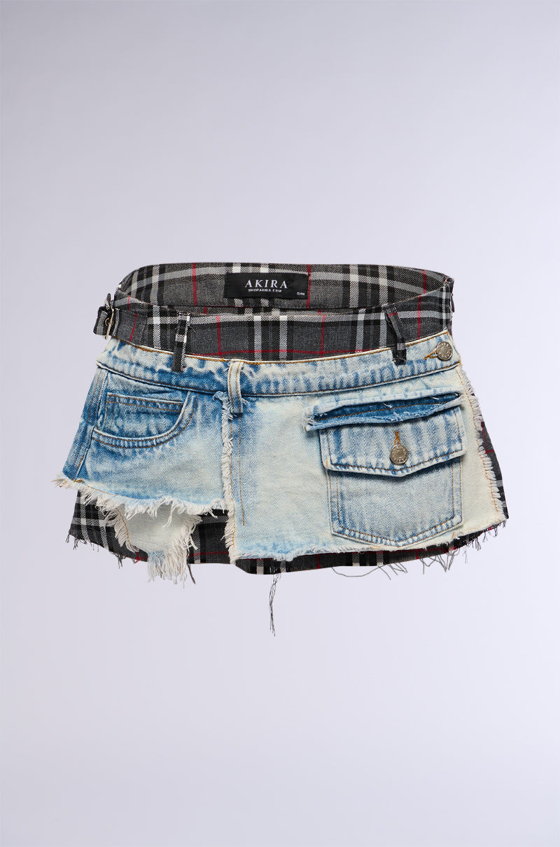 DONT PLAY WITH ME PLAID BELT view 0