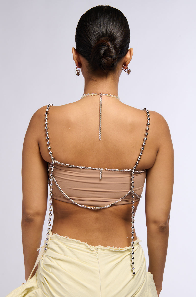 Full View Dont Stop Moving Beaded Top