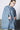 Extra View Dont Talk Loud Denim Trench Poncho