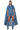 Front View Dont Talk Loud Maxi Denim Poncho