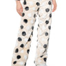 Front View Dotty Faux Fur Wide Leg Pants