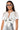 Front View Double Take Embellished T Shirt In White