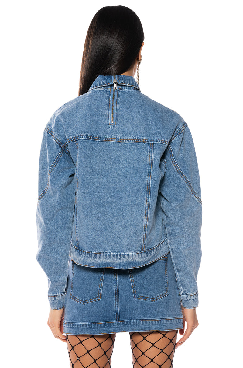 Extra View Double Time Denim Pullover
