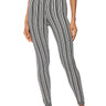 Front View Double Vision Striped Knit Legging