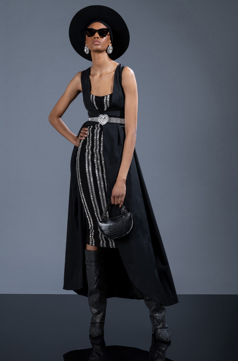 Side View Down To Business Maxi Trench Vest
