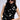 Front View Dream Big Faux Leather Flounce Top In Black