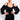 Front View Dreaming In Velvet Corset Mini Dress in Black