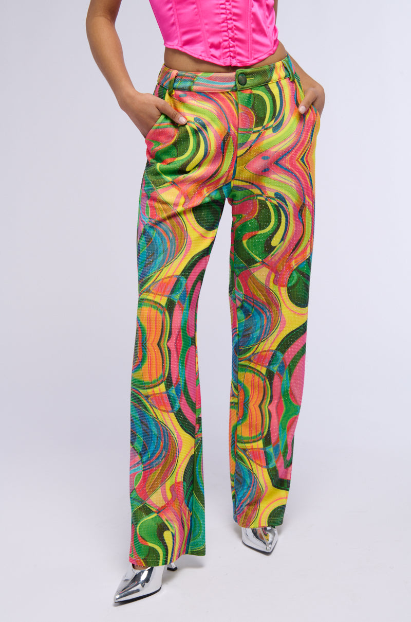 Front View Dreamland Embellished Wide Leg Trouser