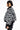 Full View Dreamy Hand Knitted Crochet Puffer In Black White