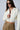 Front View Dressy Cropped Faux Leather Blazer In Ivory