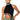 Front View Drip Asymmetrical Crop Turtleneck 