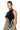 Side View Drip Asymmetrical Crop Turtleneck 