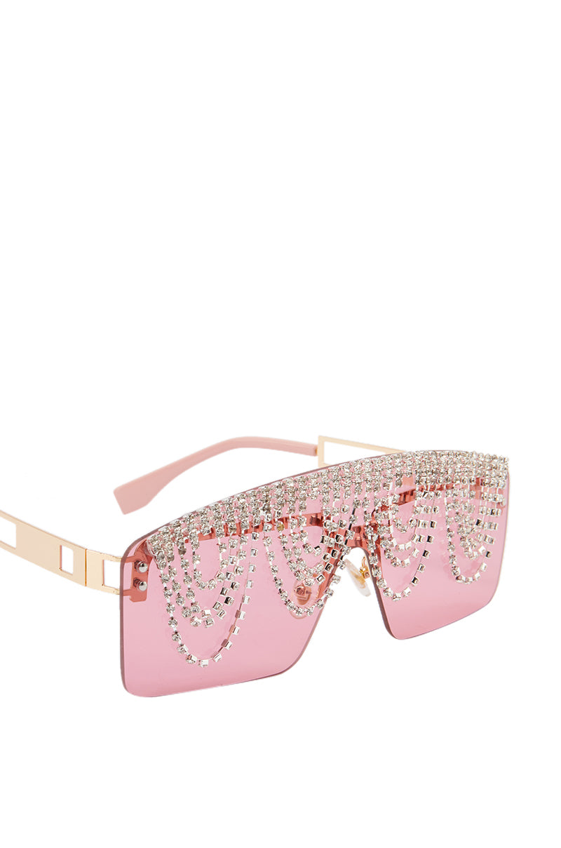 Detail View Drip Me Out Sunglasses In Pink