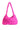 Side View Duffy Ruched Shoulder Bag In Pink