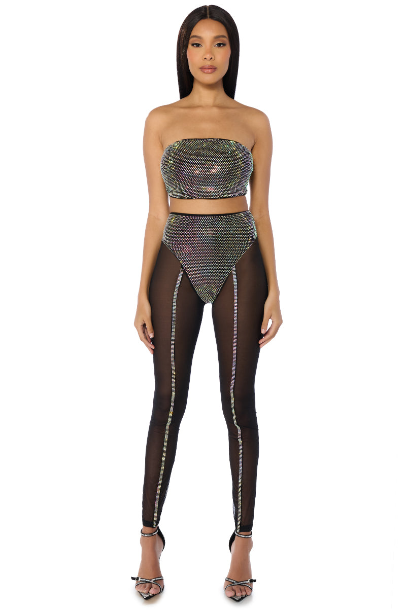 Extra View Dynamite Embellished Strapless Top