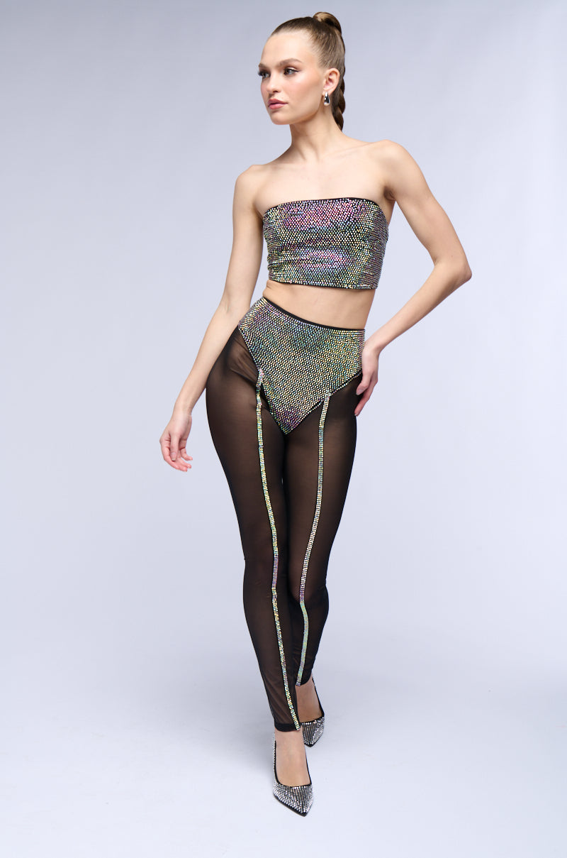Extra View Dynamite Embellished Strapless Top