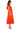 Back View Earth Angel Puff Sleeve Maxi Dress In Orange