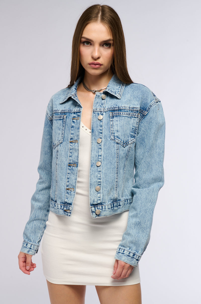 EASY DOES IT EVERYDAY DENIM JACKET view 0