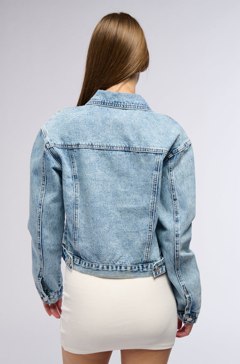 Detail View Easy Does It Everyday Denim Jacket