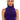 Front View Echo Velvet Sleeveless Top In Purple