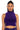 Front View Echo Velvet Sleeveless Top In Purple