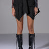 Front View Edna Symmetric Cargo Mini Skirt