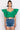 Back View Elated Ruffle Sleeve Cropped Blouse